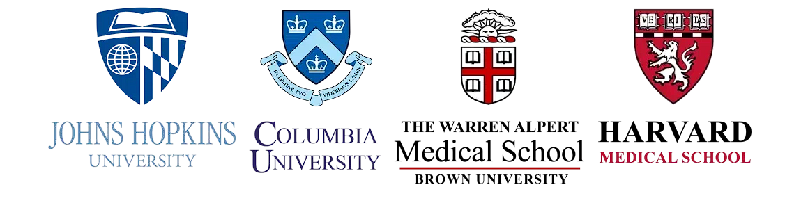 Johns Hopkins University, Columbia University, Brown University, Harvard Medical School